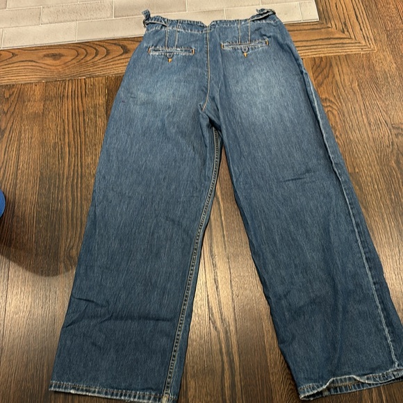 Anthropologie Pilcro high rise, pleated, wide-legged denim trousers, size 27 - Picture 7 of 7